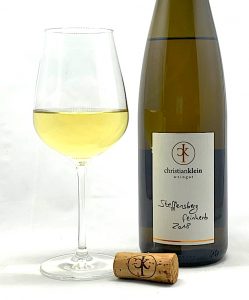 Christian Klein Kröver Steffensberg Riesling Spätlese feinherb 2018 mit Glass