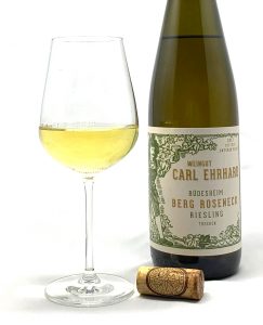 Carl Ehrhard Berg Roseneck Riesling Urstück „Unterer Platz“ 2017 mit Glass