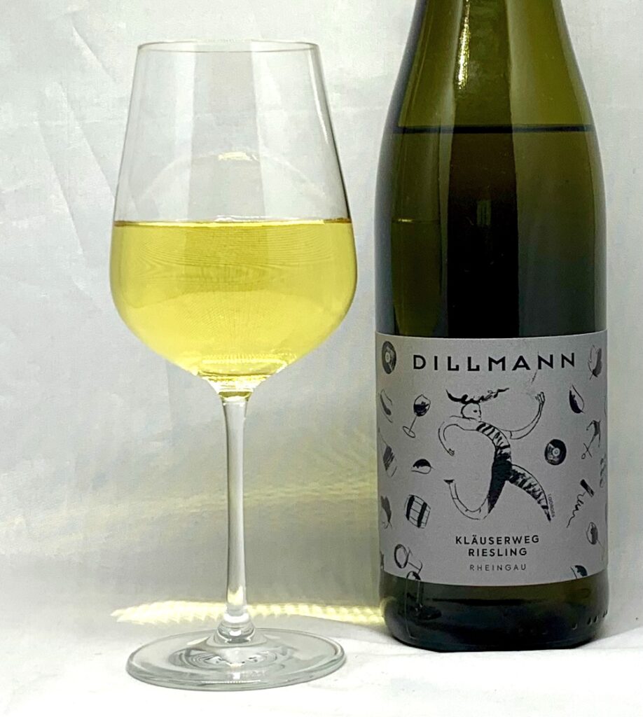 Dillmann Geisenheimer Kläuserweg Riesling trocken 2021 mit Glass
