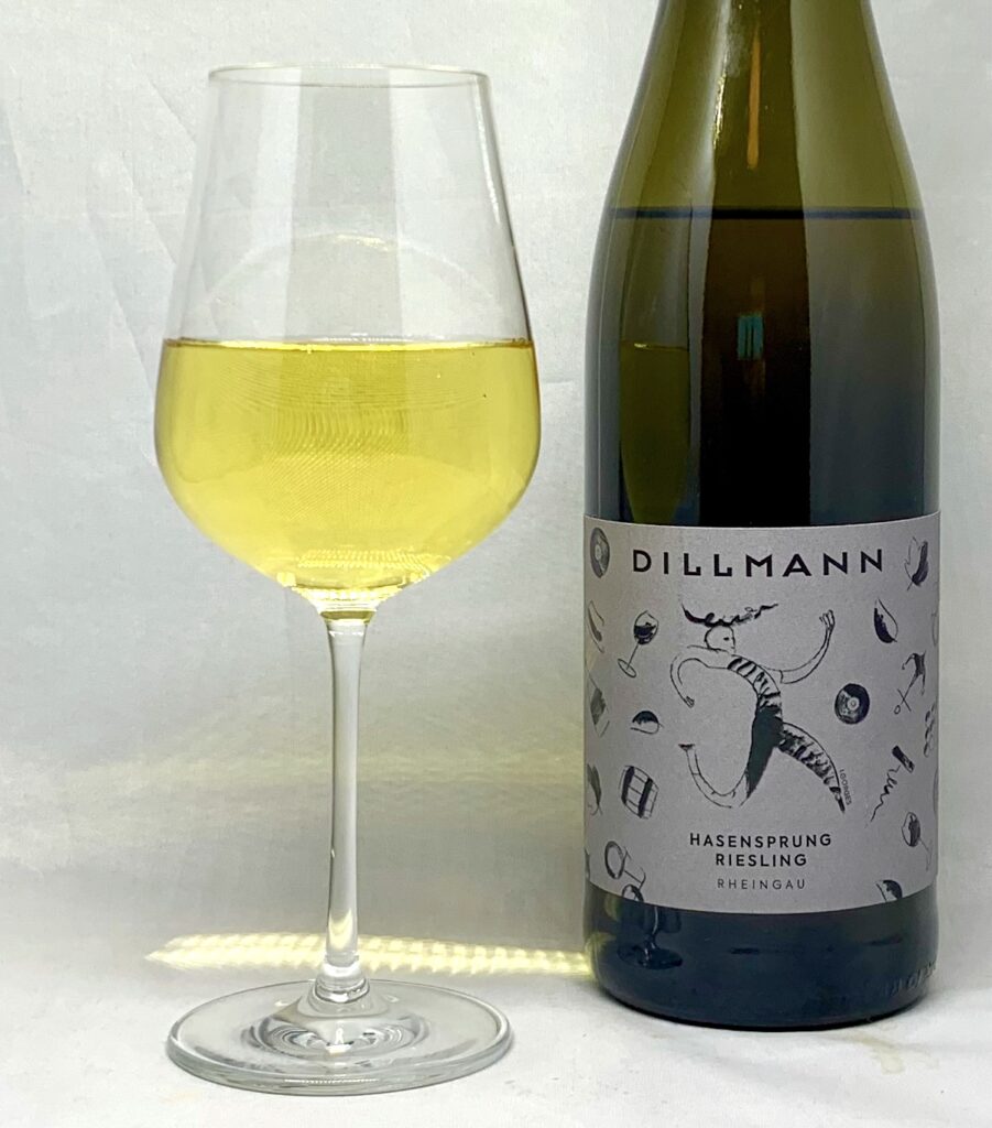 Dillmann Winkeler Hasensprung Riesling trocken 2021 mit Glass